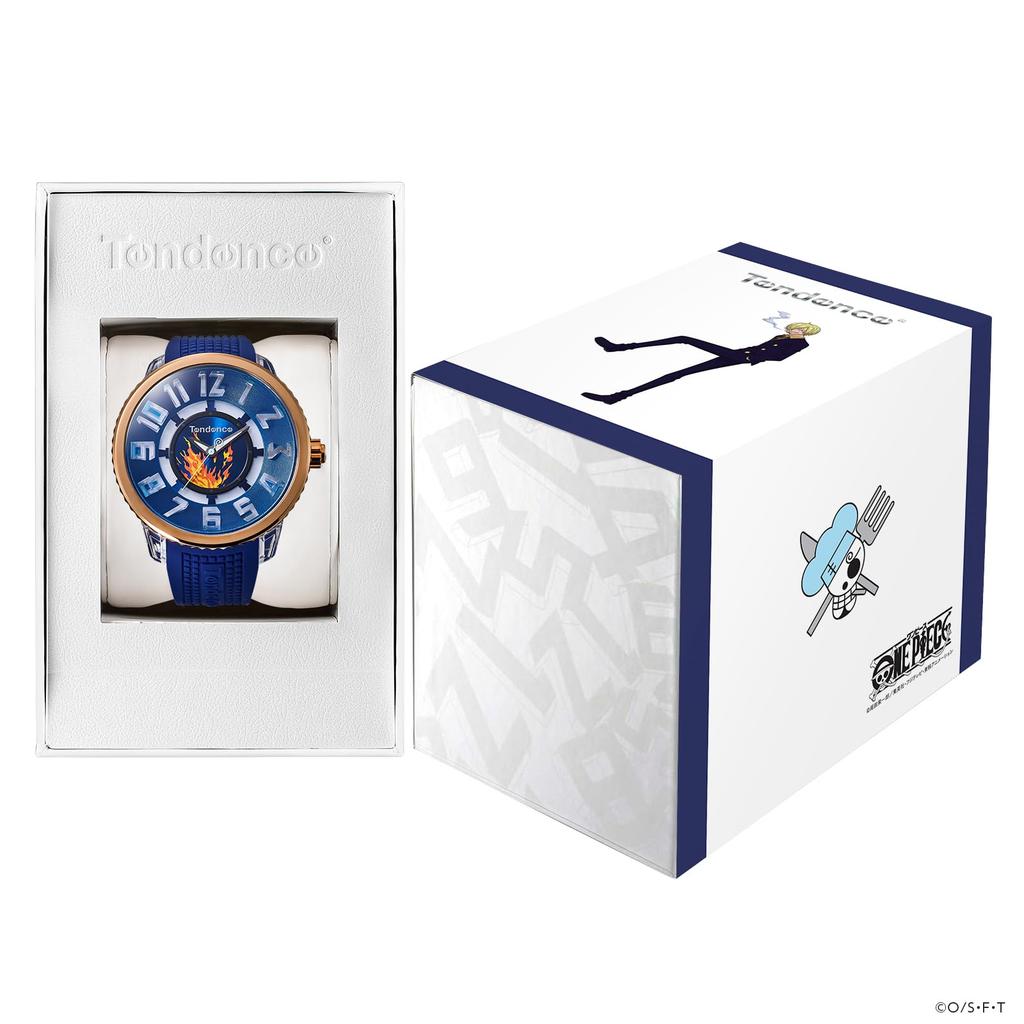 TENDENCE One Piece Collaboration Sanji Quartz 10 ATM Water Mineral Blue TY532024 Watch, Model, Movement, Resistance, Glass, Dial, Unisex, [Authentic]
