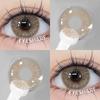 Eyeshare New MELBOURNE Contact Lenses 1 Pair Natural Brown/Gray Eye Lens 14.2mm Beautiful Softlens