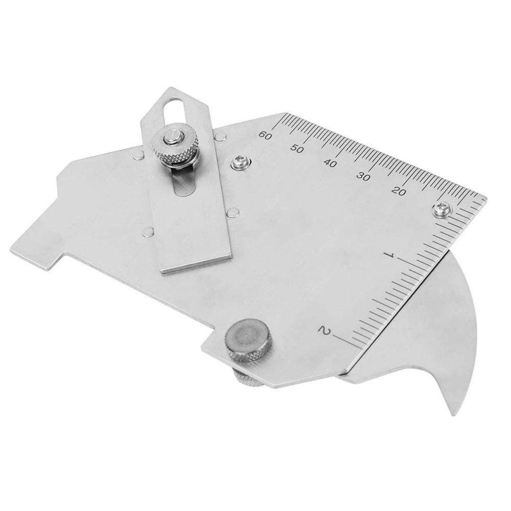 Stainless Steel Bridge Cam Gauge Metric & Inch Cam-Type Fillet Weld Gauge Permanently Etched Linear Measurements MG-8 Weld Gauge