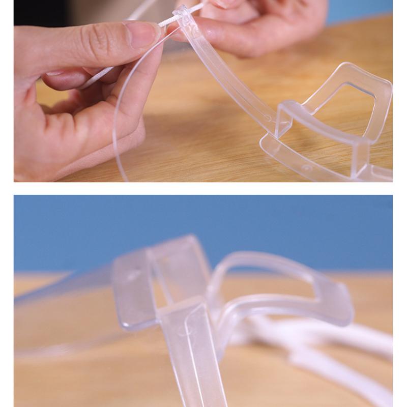 10 Stück Transparente Masken Permanent Antibeschlag Gastronomie Lebensmittel Hotel Koch Kellner Kunststoff Küche Restaurant Masken Küchenwerkzeuge