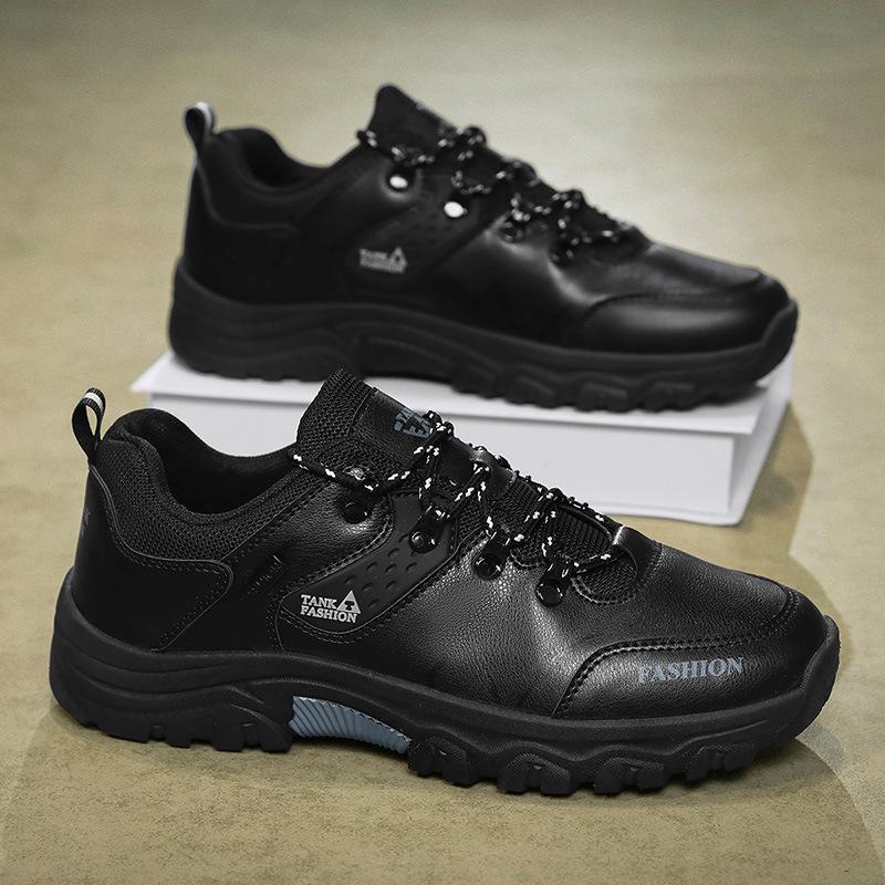 2025 New Guochao Men's Shoes Outdoor Sports Hiking Shoes Non-slip Wear-resistant Low-top Shoes Labor Insurance Work Casual Shoes