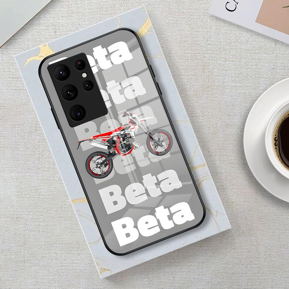 Motorcycle Racing B-betas Phone Case For Samsung S26 S25 Edge Ultra 23 22 21 20 Ultra Plus S24 Fe Glass Cover