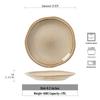 shallow plate, kávově hnědá