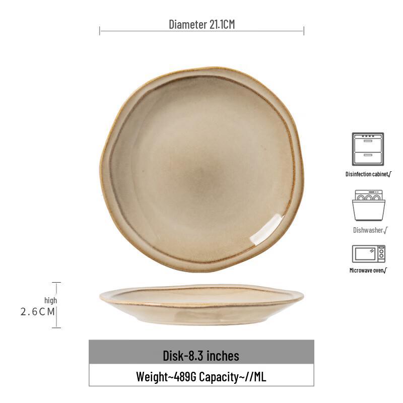 ZISIZ  Viewing Mountain Moon  Vintage Ceramic Plate