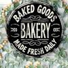 Vintage Metal Tin Sign 8x12 Inch Retro Kitchen Wall Decor Rustic Funny Bakery Art for Home Cafe Bar Aluminum