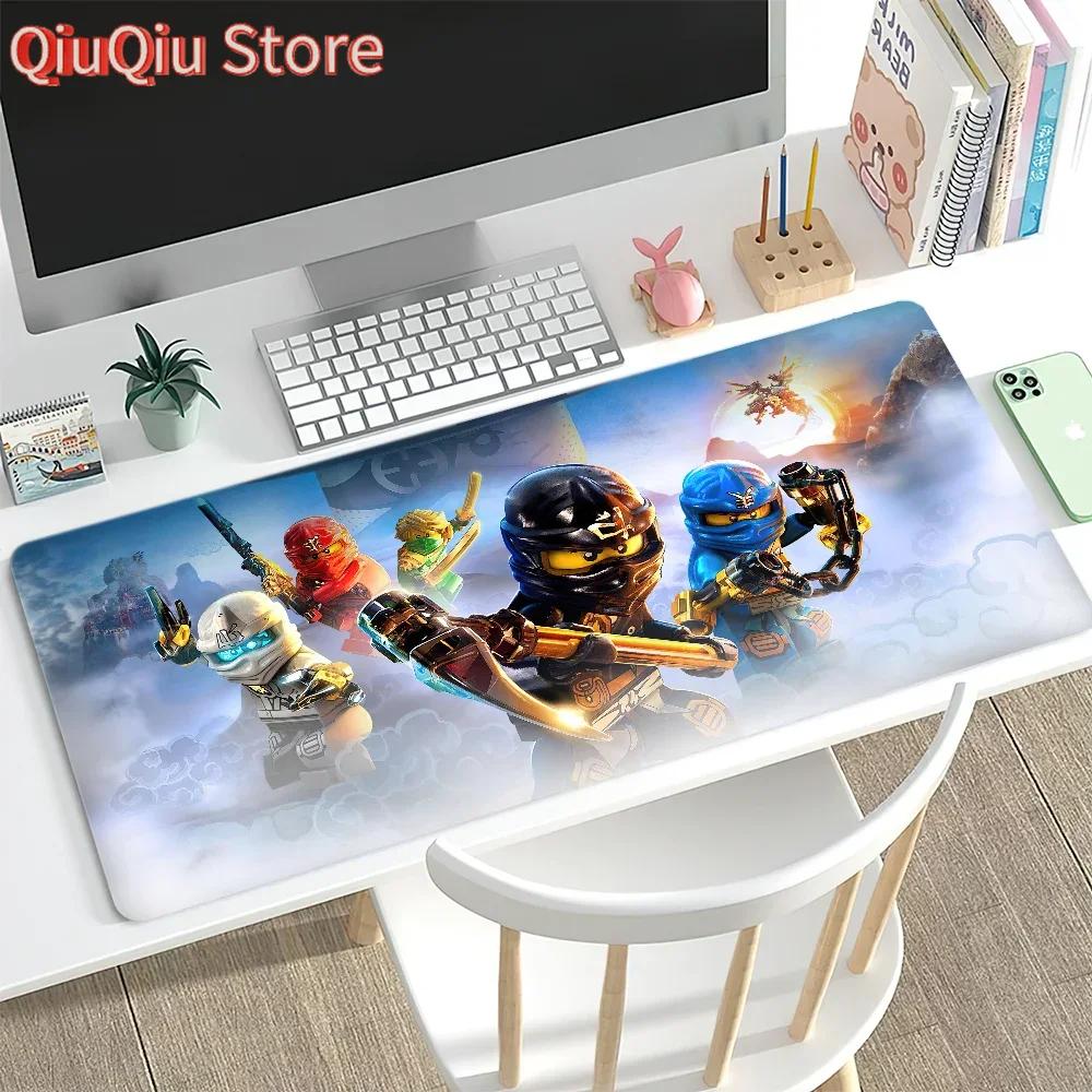 Game NNinjago Masters SSpinjitzu Mouse Pad Desk Mat Large Nonslip Antifray Keyboard Ergonomic Office Rubber PC Home Custom