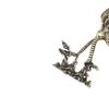 Elegant Brass Flying Crane Figurine Vintage Style Animal Home Decor Office Gift Detailed Feathers Comb Table Ornament Tea Pet