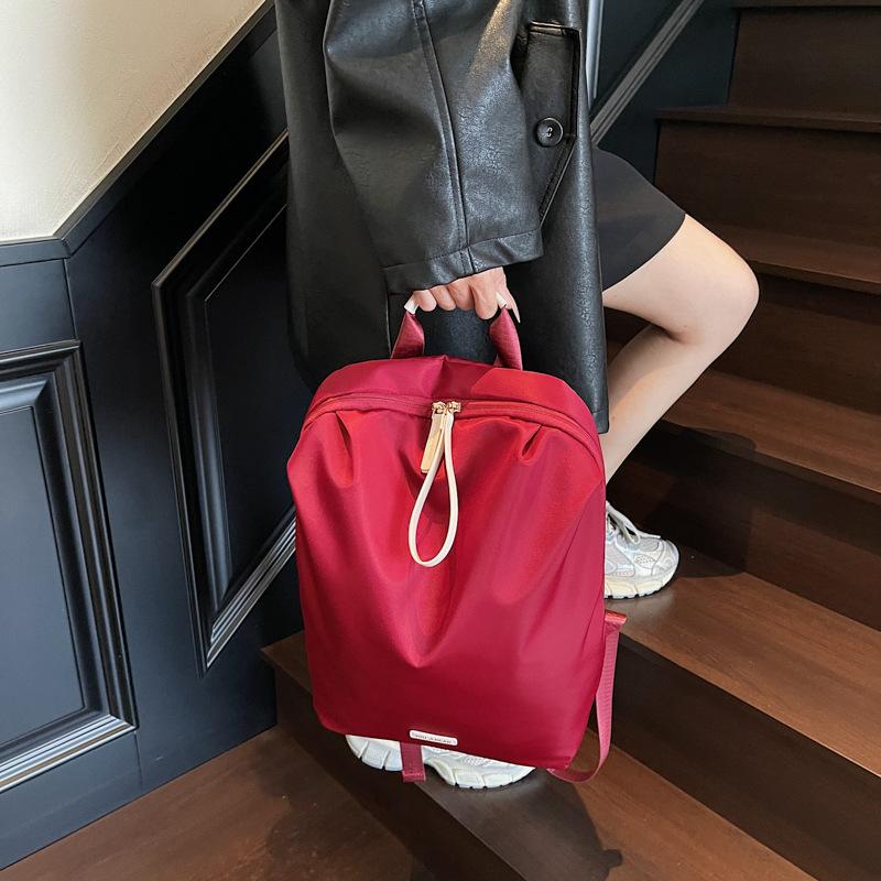 Schoolbag 1011 New Trendy Brand Fashion Backpack Korean Style Versatile Lightweight Simple Travel Popular Large Capacity Bag