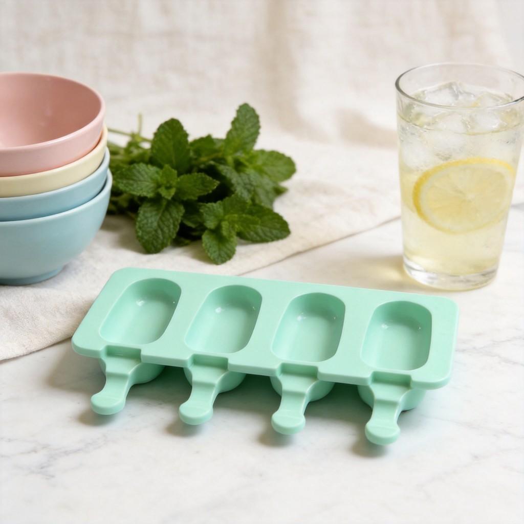 Silicone Ice Cream Molds With Lids For Homemade Frozen Desserts Kids And Adults