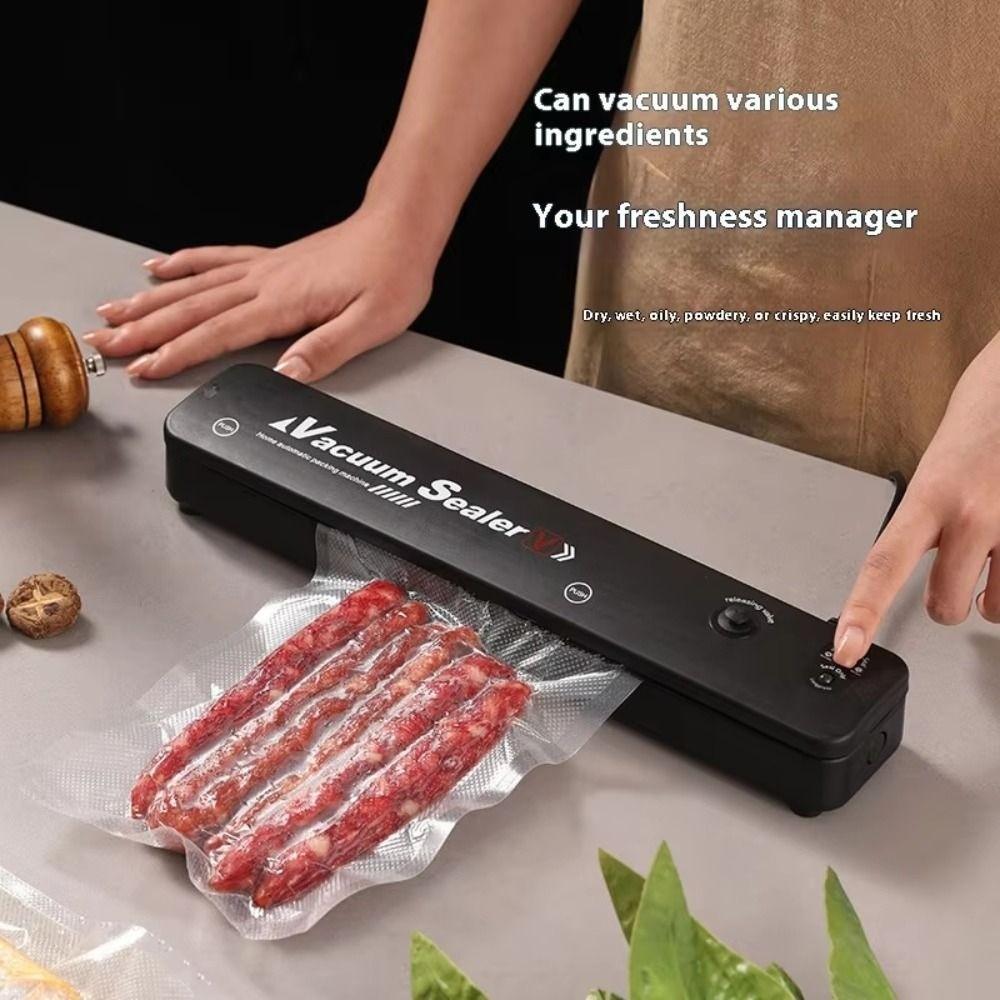 EU Plug Food Packaging Machine Fully Automatic Electric Food Sealer  Preservation Device