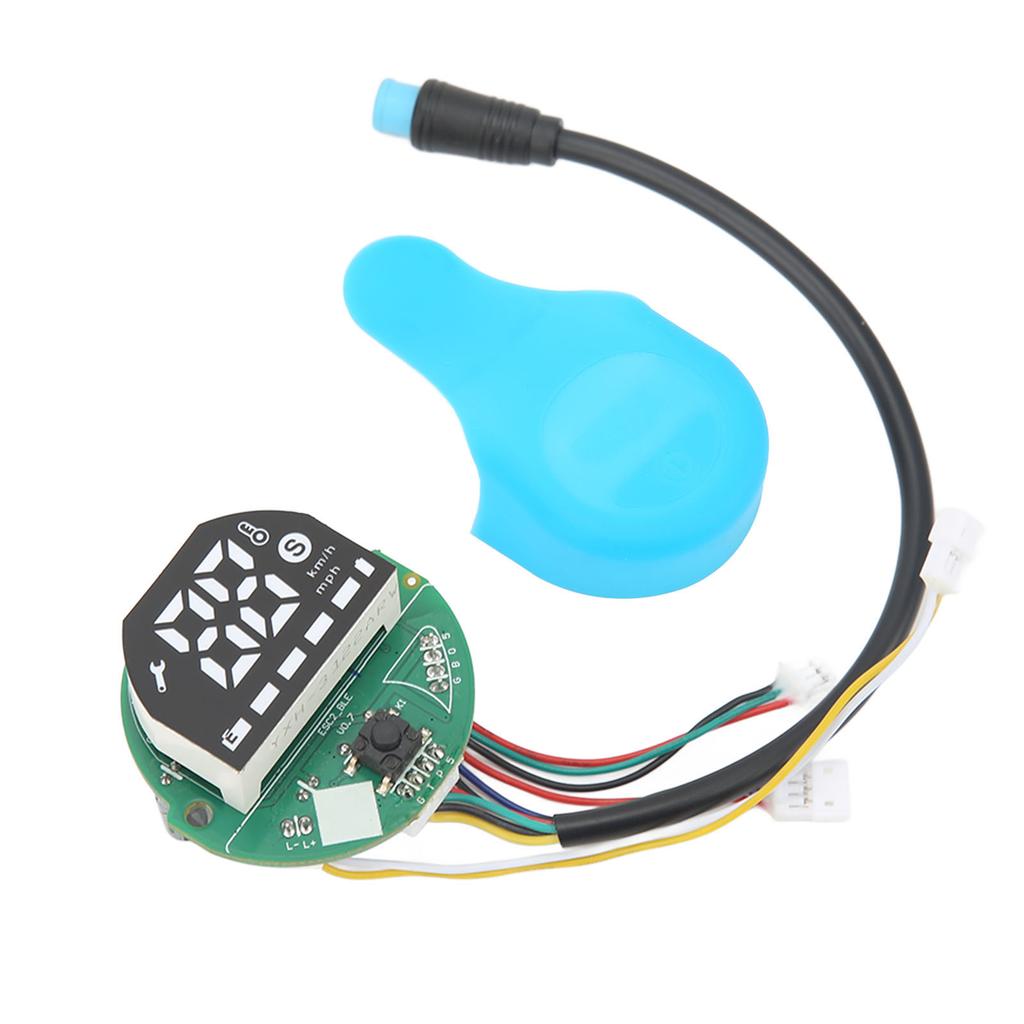 Electric Scooter Bluetooth Board Replacement Circuit Dash Board with Waterproof Silicone Cover for ES1 ES2 ES3 ES4