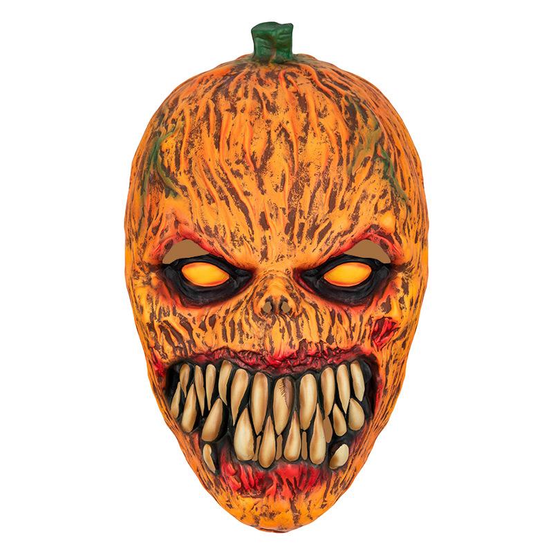 Best-selling pumpkin headgear Halloween decoration horror mask cosplay Bar Party