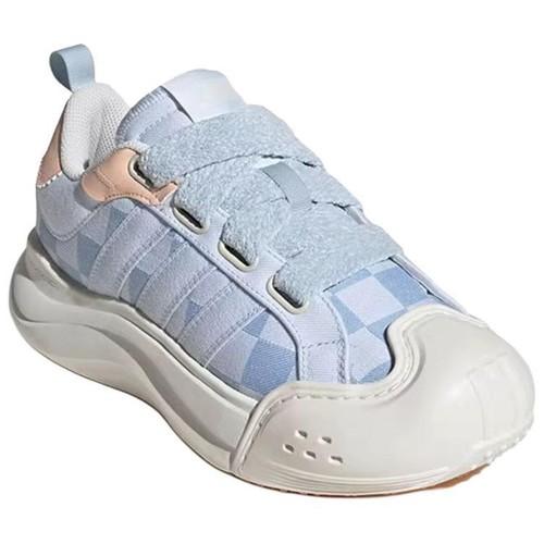 Adidas Anti Slip Wear Resistant Low Top Casual Shoes Women's Blue - JR8353
