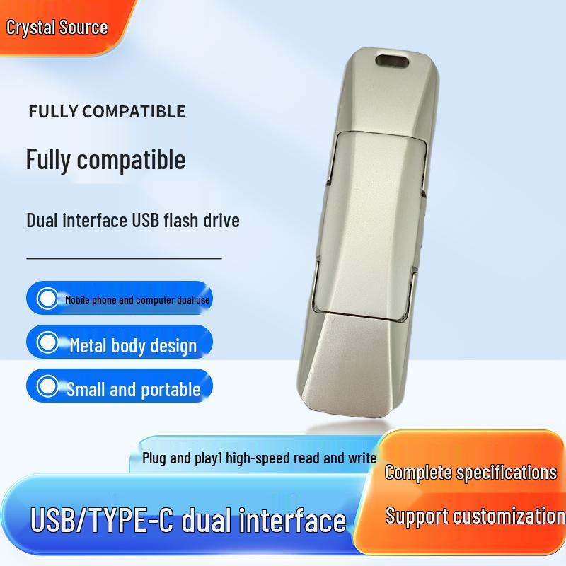 

64 ГБ Подвійний Інтерфейс USB 3.0 Type-C Металевий Високошвидкісний Флеш-накопичувач Supercar 4GB