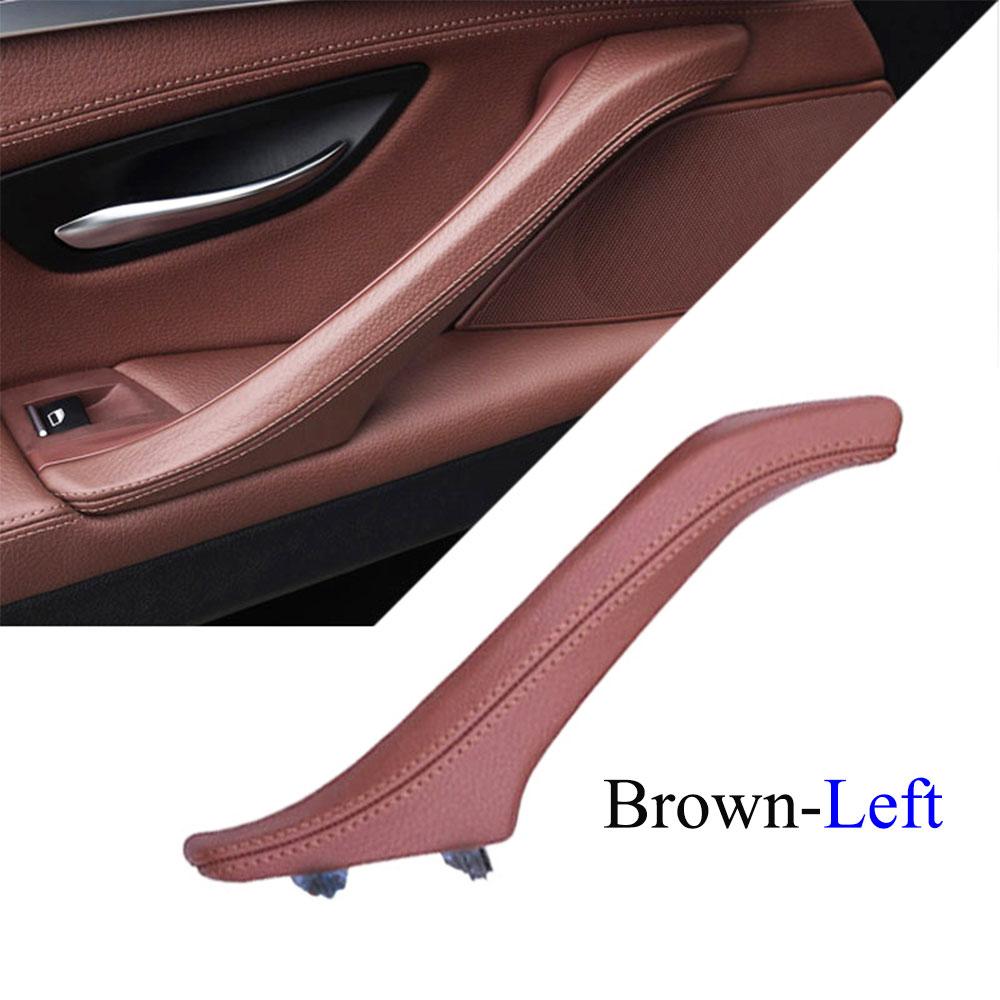 Manija Interior de puerta de pasajero, conjunto de manija de cuero de repuesto para BMW 5 Series F10 F11 F18 520i 523i 525i 528i