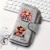 Scottish Highland Cow Women's Long Wallet Multi-functional Portable Snap Coin Purse Cat Lovers Birthday Gift Daily Commute Outdoor Travel Family Use