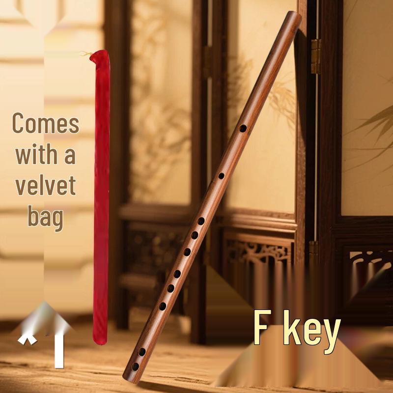 Flûte en bambou pour débutants style ancien, Flûte traversière en clé F/G pour adultes et étudiants
