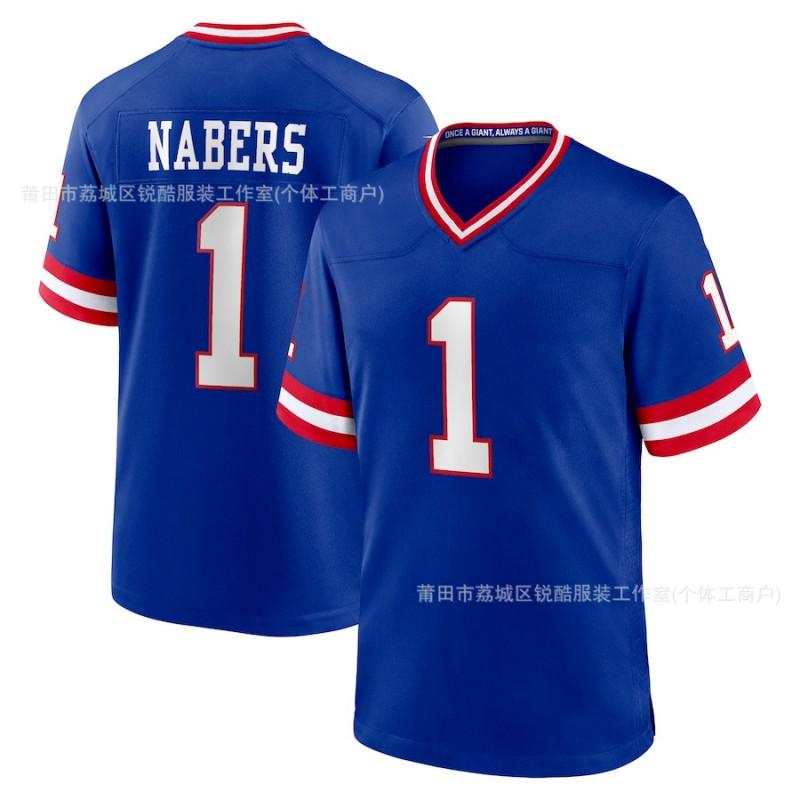 Jersey de Fútbol Americano NFL New York Giants para Hombre Ropa del Equipo Tallas S-XXXL Con Nombre de Jugador Jones 8 1