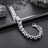 1Pcs Men's stainless steel twisted bracelet, hip-hop punk stainless steel  accessory