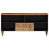 VidaXL TV Cabinet 100x33x46 Cm Solid Mango Wood, TV Stand, Media Cabinet, Hi-fi Cabinet, TV Unit, Multimedia Cabinet, 358300