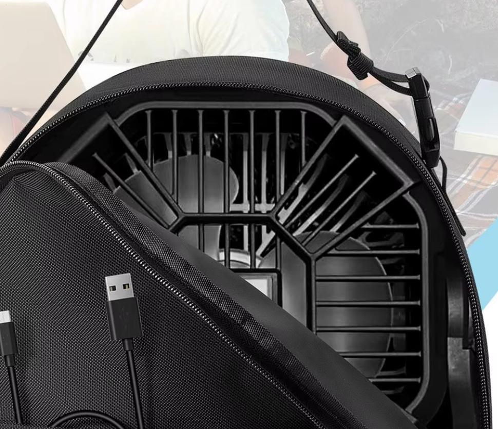 Outdoor Small Zipper Bag Anti-Drop Cooling Fan Storage Case Electronics Organizer Portable Carrying Case For Camping CN