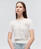 Citybreeze Scalloped Puff Short Sleeve Cardigan_White