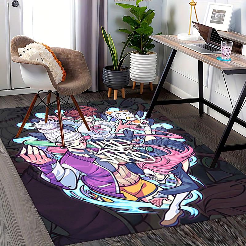 1pc Anime Cartoon Design Office Chair Mat - Hop-Aro Character Series, Non-Slip Carpet for Home Decor, Suitable for All Seasons, Perfect Gift for Anime