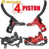 ZOOM 4-Kolben Hydraulisches Scheibenbremsenset 160mm Rotor Fahrradzubehör HB876 Fahrradbremsenset Öldruck Mountainbike Bremse