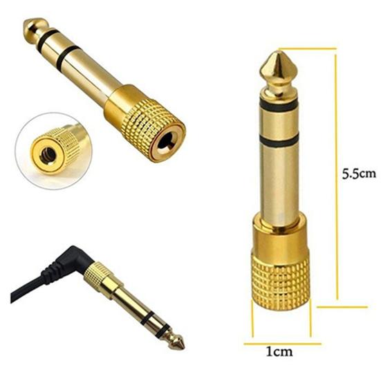 45665 3,5 mm Buchse 45661 Stecker Kopfhörer auf 6,5 mm Klinkenstecker Adapter Stecker Stereo Audio