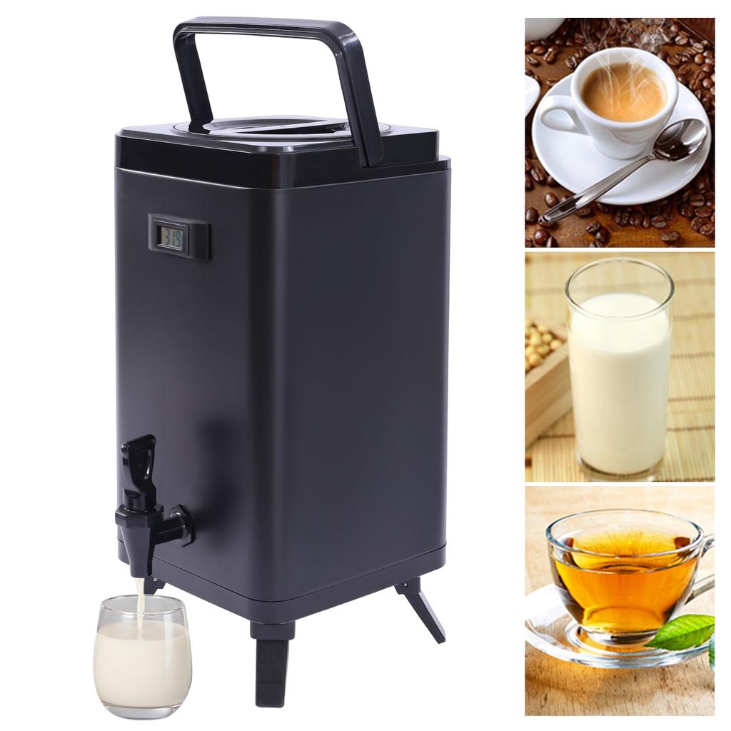12L Insulated Beverage Dispenser with Tap, 24H Hot Cold Thermos, Stainless Steel Large Drink Container for Party, Wedding, Cafe