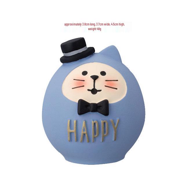 Japanese Cat ZAKKA Valentine s Day/Wedding Favors: Rose Cat Cake Decoration Resin Ornament