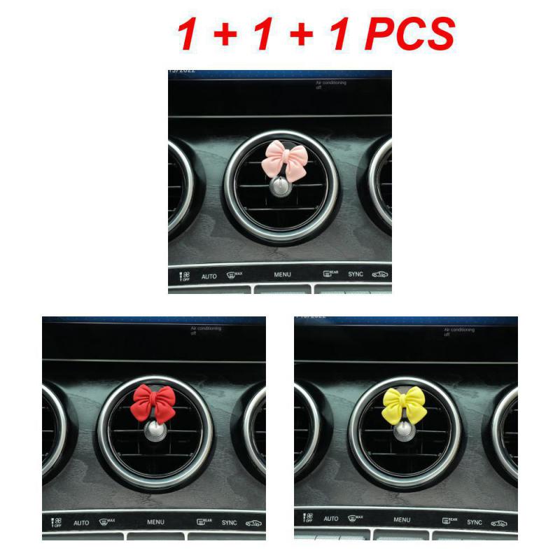 2/3/4PCS Lovely Bowknot Interior Decoration Universal Gentle Non-toxic Car Decoration Perfume In The Car Comfortable Lovable