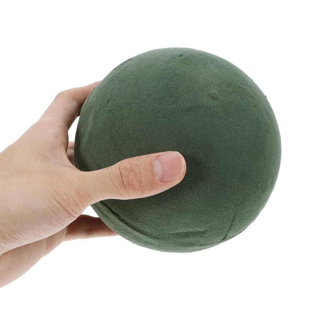 2Pcs Round Floral Foam Ball 12Cm Water Absorbing Sphere for Fresh Artificial Flowers Wedding Arrangements DIY Florist Craft