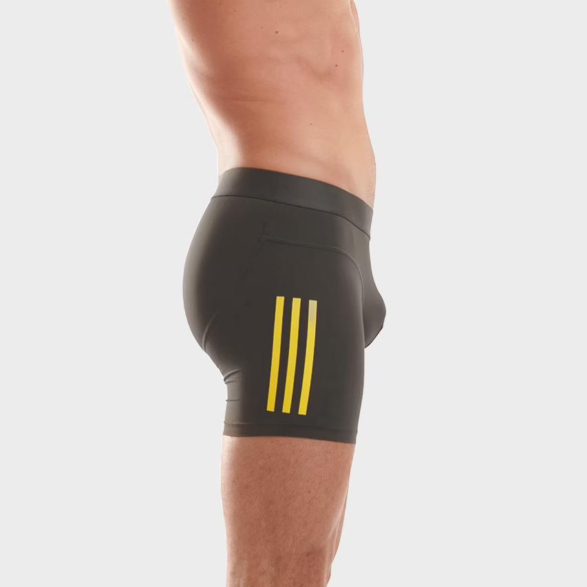 Adidas Logo Print Comfortable Stretch Breathable Boxer Briefs Men Underwear Dark-Gray 4A5M03-060