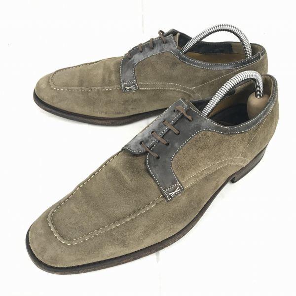 

KONSTANTIN STARKE Туфли из натуральной кожи с U-образным мыском [26.0 / Хаки × Черный] Замшевые туфли Goodyear Welt(ИСПОЛЬЗОВАЛ)