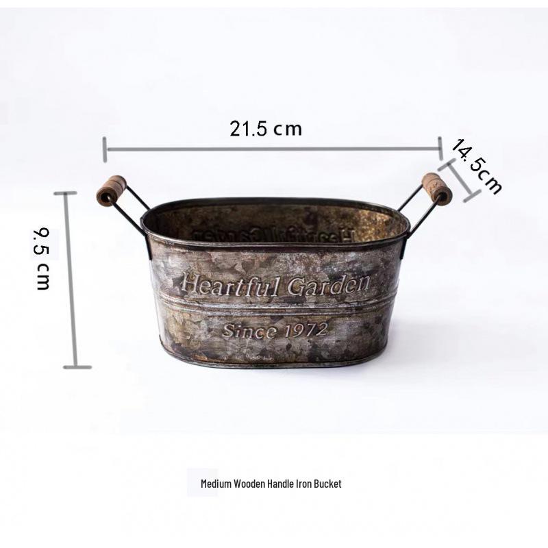 Bandeja de Bolo de Ferro Vintage Desgastado para Casamento e Decoração de Casa