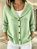 2026 European & American Women's Autumn/Winter Nine-Sleeve Lapel Button Solid Color Fashion