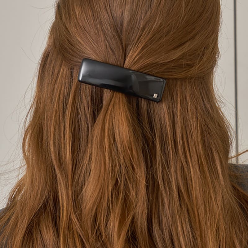 

Ssecondo French basic square hairpin, Maeva_2 colors French brown