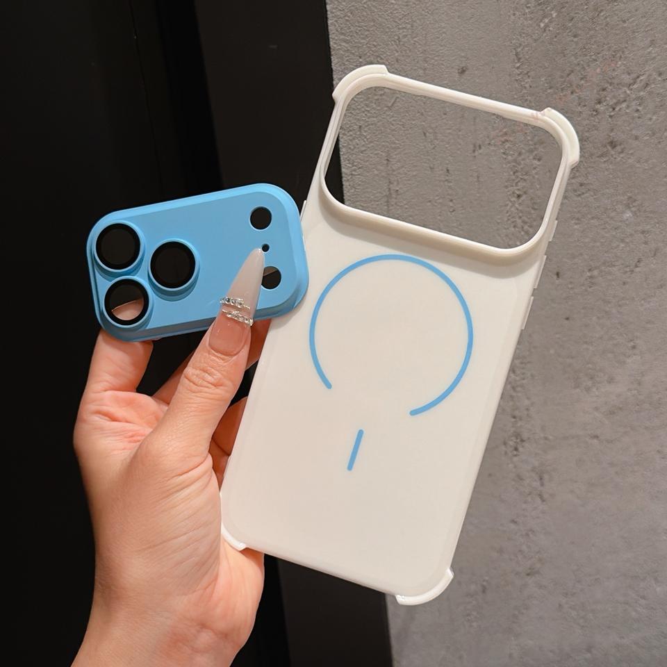 Luxury Big Windows Phone Case For iPhone 17 11 12 13 14 15 16 17 Pro Max 17Pro Candy Colorful Shockproof Protector Cover