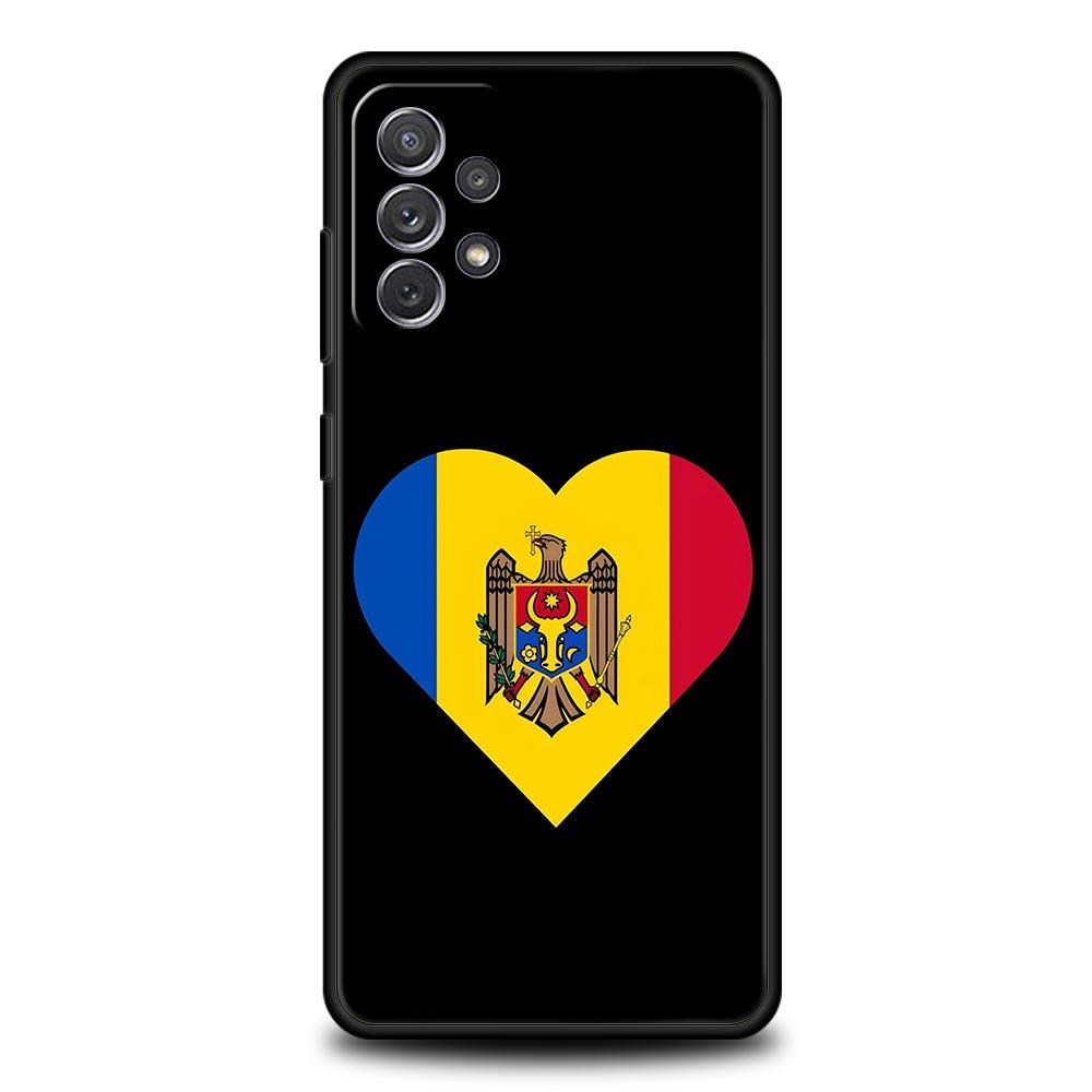 Moldawien Flagge Handyhülle Für Samsung Galaxy A15 A13 A51 A71 A41 A31 A21S A03S A05 A35 A32 A55 A23 A25 A33 A53 A73 5G Hülle