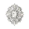 European and American court retro brooch high-end female luxury crystal badge trendy personality temperament pin coat corsage accessories