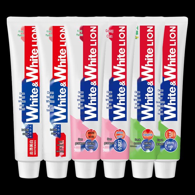 Lion White&White Baking Soda Toothpaste Set