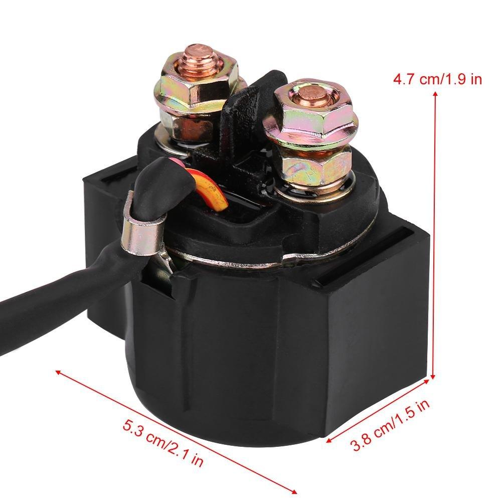 Starter Solenoid Relay, Qiilu Starter Solenoid Relay for Honda TRX400EX TRX300 ATC GY6 50cc-125cc ATV