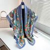 Shawl women's summer travel photo big scarf thin beach scarf versatile dual-purpose sunscreen silk scarf