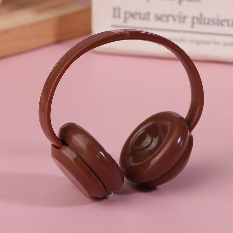 

Хлопковая кукла Наушники Милые наушники для 10 см хлопковой куклы Мини плюшевая кукла Гарнитура Украшение Сделай сам Аксессуары для кукол Подарок коричневый