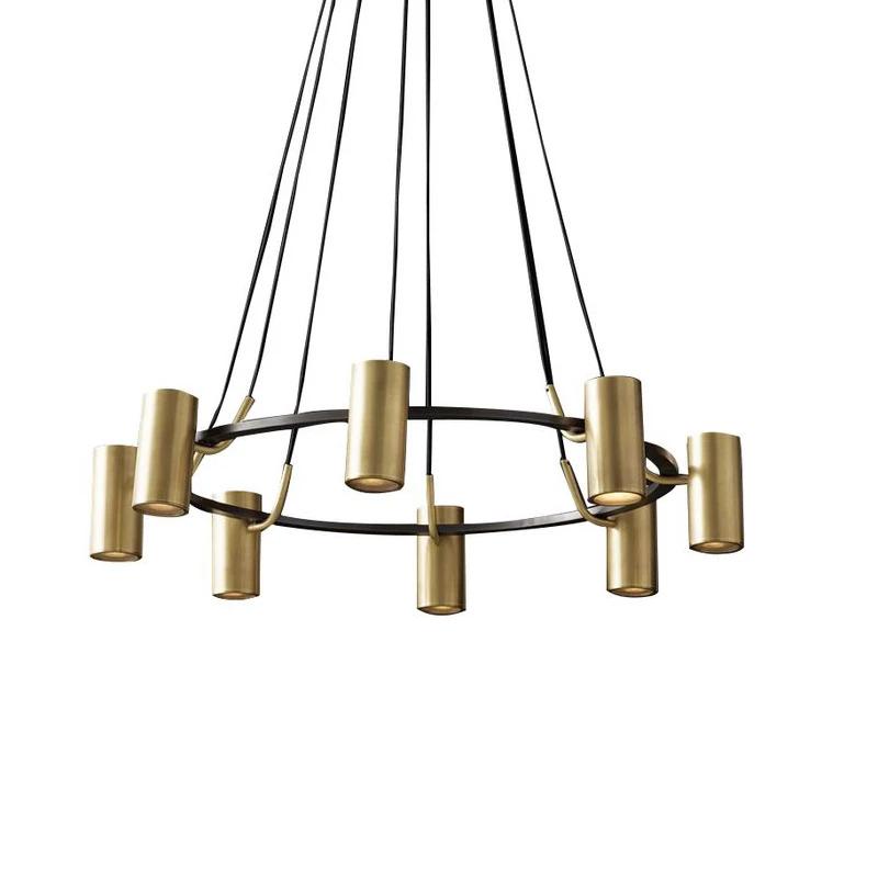 Retro Loft Iron Chandelier Lighting Modern Spot Chandelier For Living Bedroom Room Vintage Home Decor Light Fixture