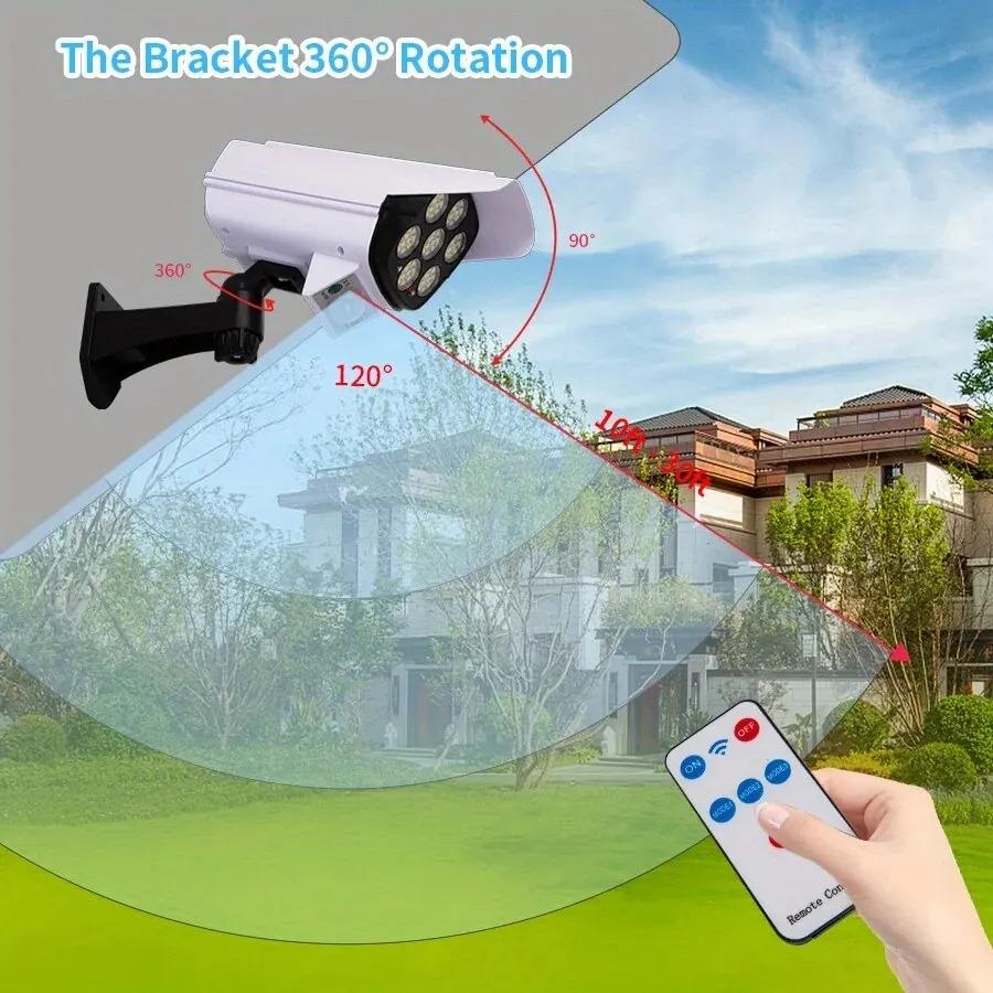 Outdoor Motion Sensor Solar Lights 2000 Lumens 77LED Solar Motion Sensor LED Light Outdoor Camera Wireless Security Floodlights
