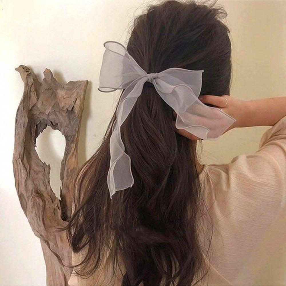 Mno Ribbon Long See-Through Hair Band