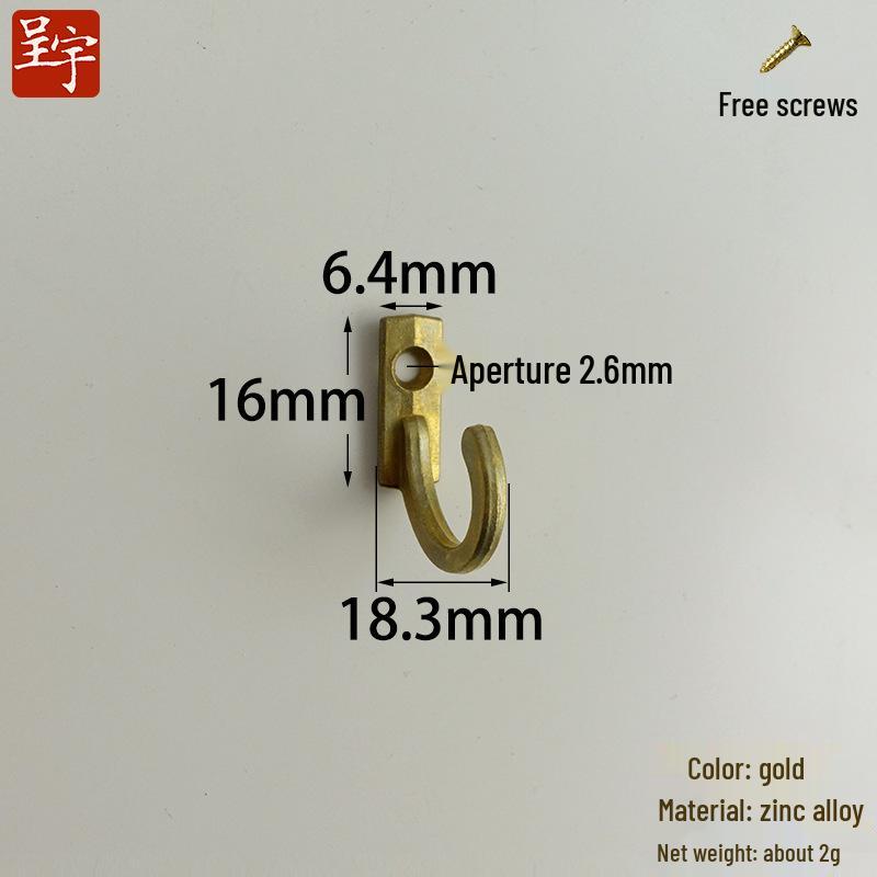 Decorative Small Hardware Hook for Coat & Hat