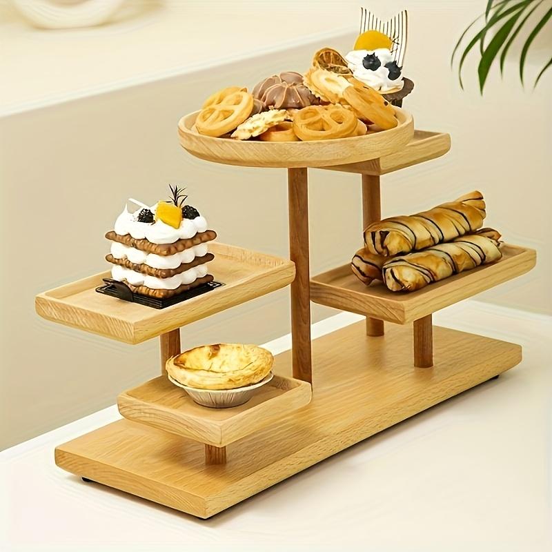 Wooden display rack with storage rack - Multi-layer storage box for jewelry.superior plants - for jewelry bead display